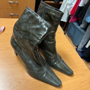Aquatalia patent leather boots